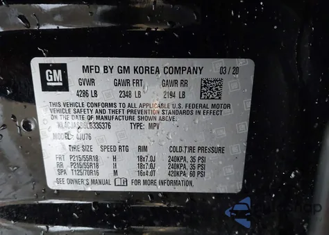 2020 Buick Encore Fwd Preferred from USA, damaged, VIN KL4CJASB6LB335376